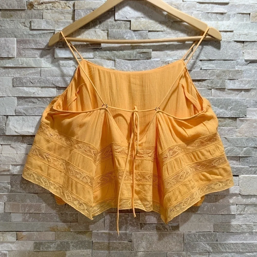 Free People Home Again Camisole Orange Tank